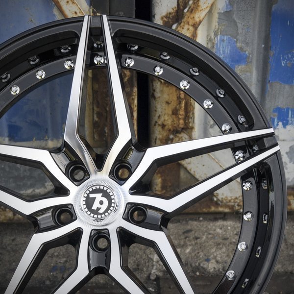 Seventy9 SV-AR 19" 9,5J ET38 5x112 Black Front Polished - obrazek 9
