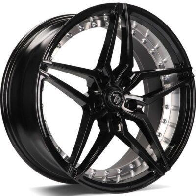 Seventy9 SV-AR 19" 9,5J ET38 5x112 Black Glossy Inner Polished