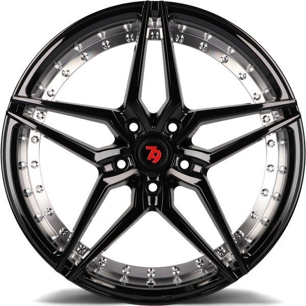 Seventy9 SV-AR 19" 9,5J ET38 5x112 Black Glossy Inner Polished - obrazek 12