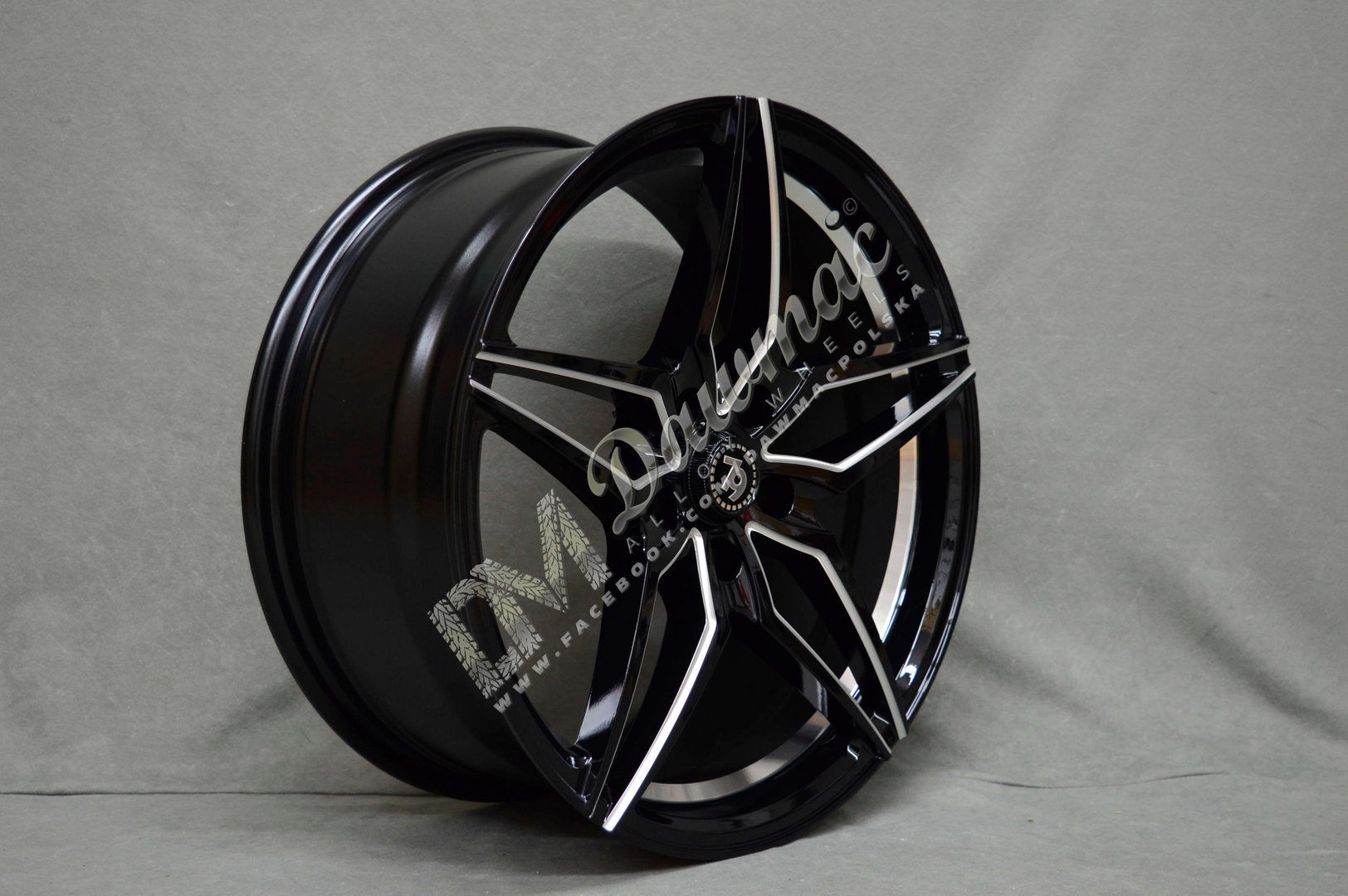 Seventy9 SV-A 18" 8J ET30 + 9J ET35 5x120 Black Glossy Window Inner Lip - obrazek 4