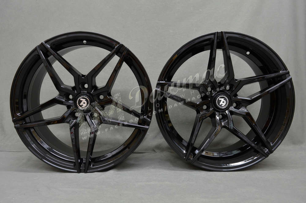 Seventy9 SV-A 18" 8J ET30 + 9J ET35 5x120 Black Glossy