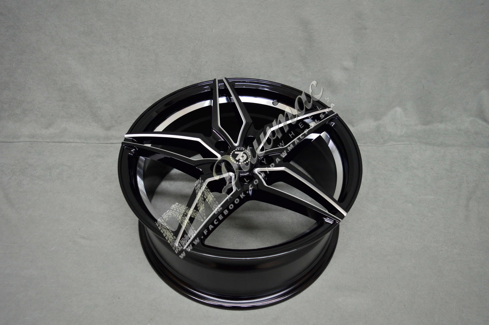 Seventy9 SV-A 18" 8J ET35 + 9J ET40 5x112 Black Glossy Window Inner Lip - obrazek 5