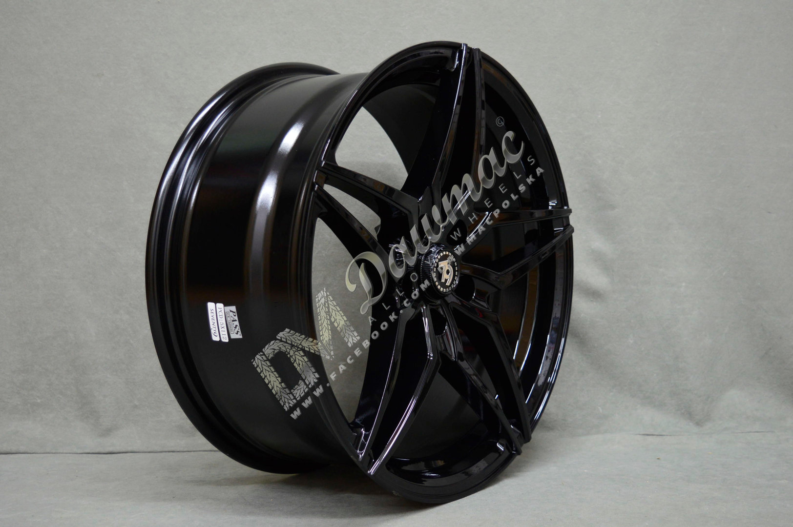 Seventy9 SV-A 18" 8J ET35 + 9J ET40 5x112 Black Glossy - obrazek 4