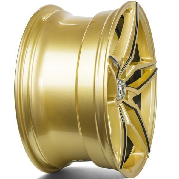 Seventy9 SV-A 18" 8J ET40 5x114,3 Gold Black Lip Milled Black - obrazek 4