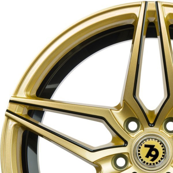 Seventy9 SV-A 18" 8J ET40 5x114,3 Gold Black Lip Milled Black - obrazek 7