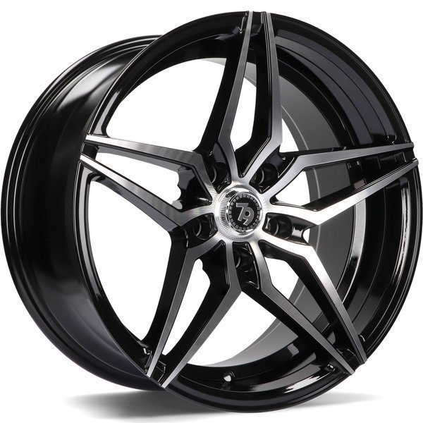 Seventy9 SV-A 18" 9J ET35 5x120 Black Front Polished