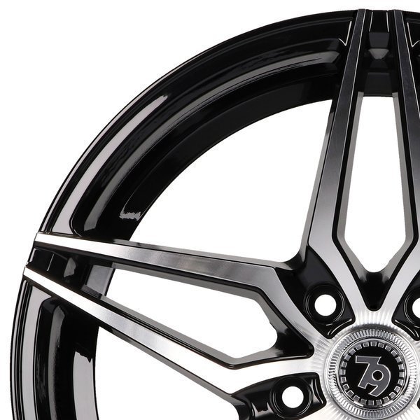 Seventy9 SV-A 18" 9J ET35 5x120 Black Front Polished - obrazek 9