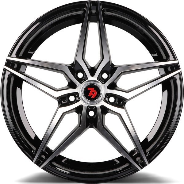 Seventy9 SV-A 18" 9J ET40 5x112 Black Front Polished - obrazek 4