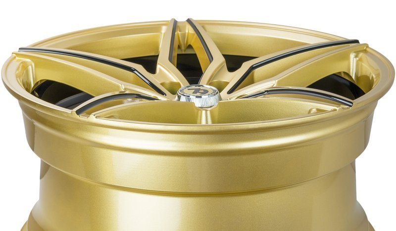 Seventy9 SV-A 18" 9J ET40 5x112 Gold Black Lip Milled Black - obrazek 6