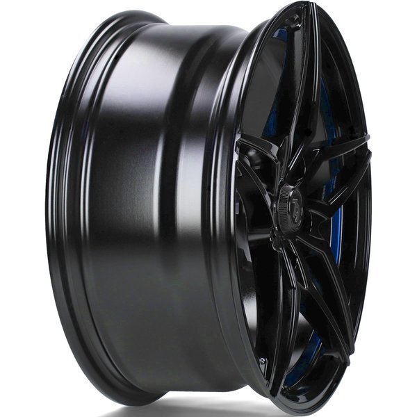 Seventy9 SV-A 18" 9J ET40 5x120 Black Glossy Blue Inner Lip - obrazek 7