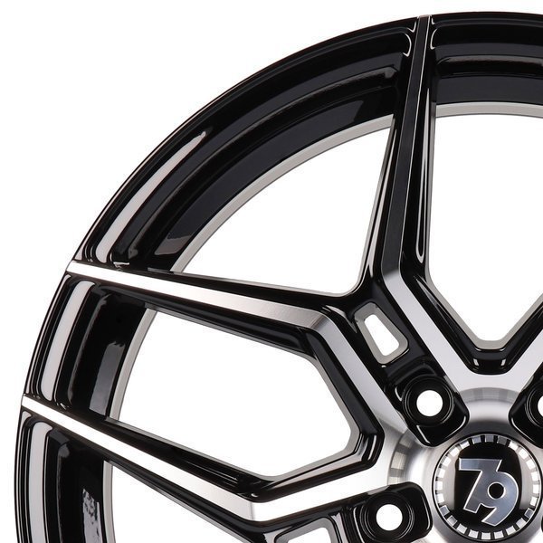 Seventy9 SV-B 19" 8,5J ET33 5x120 Black Front Polished - obrazek 8