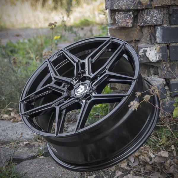 Seventy9 SV-B 19" 8,5J ET33 5x120 Black Glossy - obrazek 9