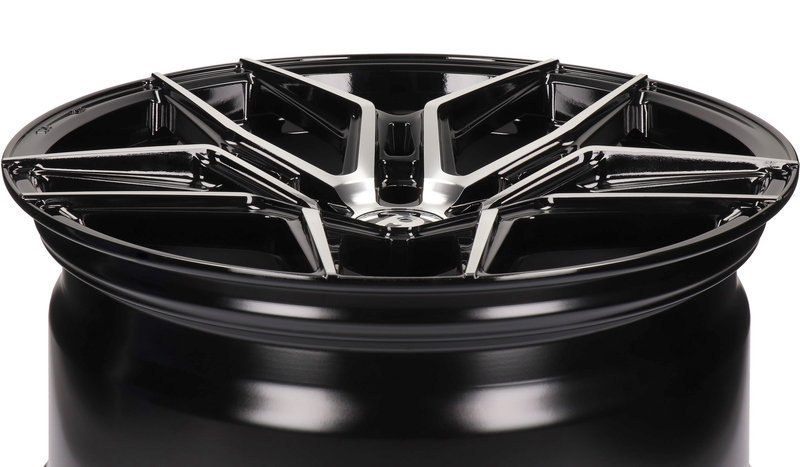 Seventy9 SV-B 19" 8,5J ET35 5x112 Black Front Polished - obrazek 7