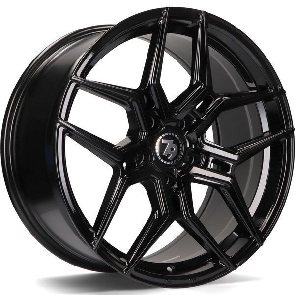 Seventy9 SV-B 19" 8,5J ET35 5x112 Black Glossy - obrazek 2