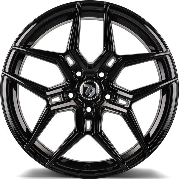 Seventy9 SV-B 19" 8,5J ET35 + 9,5J ET38 5x112 Black Glossy - obrazek 3