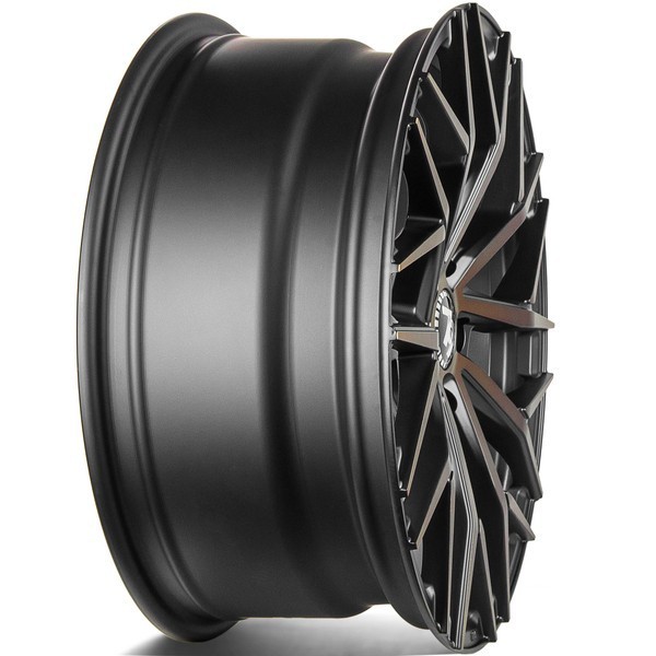 Seventy9 SV-C 17" 7.5J ET40 5x112 Black Glossy Gold Front - obrazek 7
