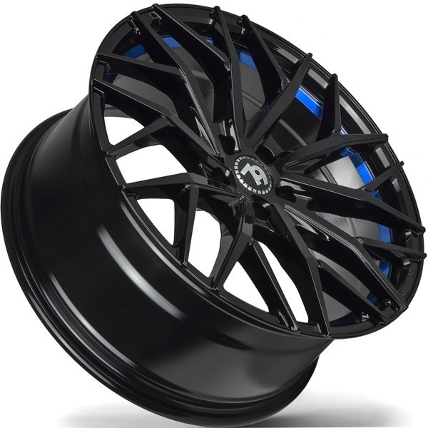 Seventy9 SV-C 18" 8J ET30 5x112 Black Glossy Blue Inner Lip - obrazek 8