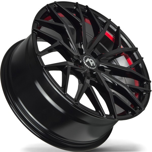 Seventy9 SV-C 18" 8J ET33 5x120 Black Glossy Red Inner Lip - obrazek 8
