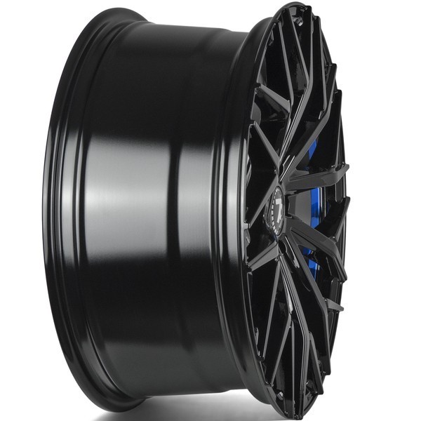 Seventy9 SV-C 18" 8J ET40 5x114.3 Black Glossy Blue Inner Lip - obrazek 7