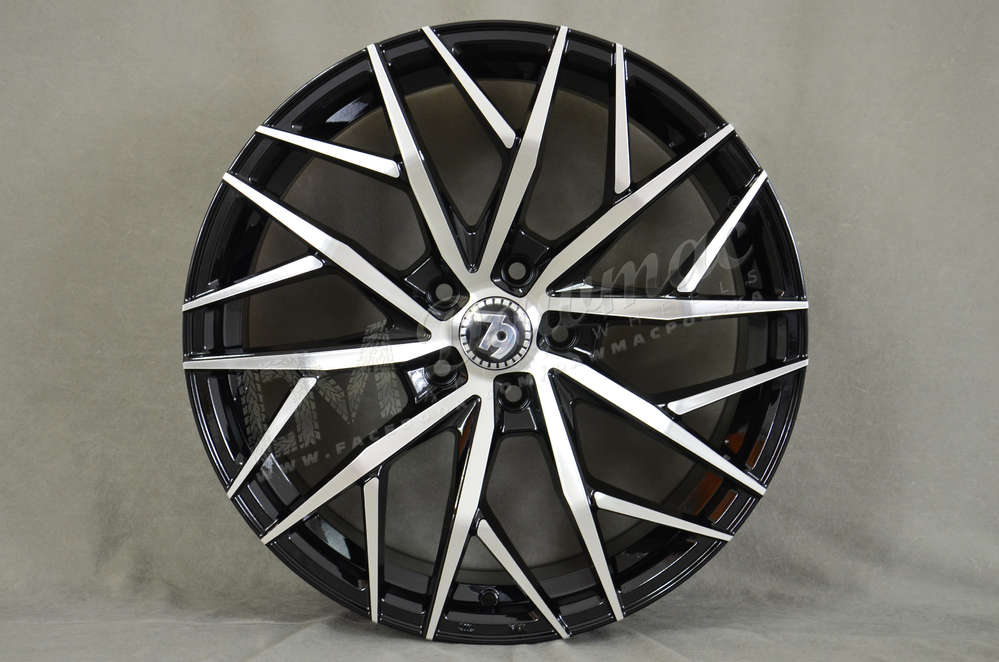 Seventy9 SV-C 19" 8.5J ET33 5x120 Black Front Polished