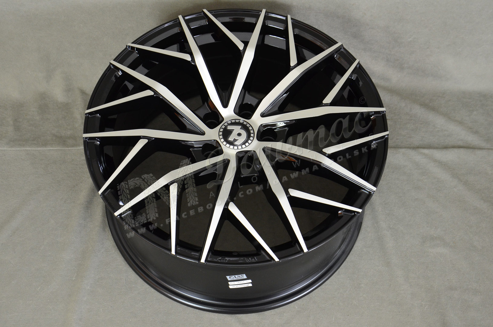 Seventy9 SV-C 19" 8.5J ET33 5x120 Black Front Polished - obrazek 5