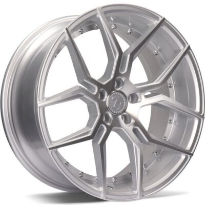 Seventy9 SV-D 20" 9J ET25 5x112 Silver Front Polished