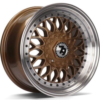 Seventy9 SV-E 15" 7J ET30 4x100/4x114.3 Bronze Lip Polished