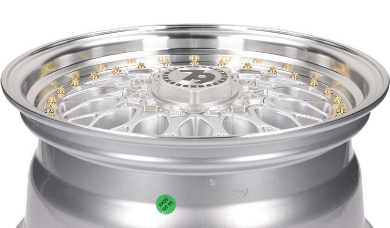 Seventy9 SV-E 15" 7J ET30 4x100/4x114.3 Silver Lip Polished - obrazek 6