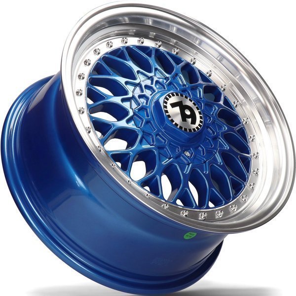 Seventy9 SV-E 17" 7.5J ET35 5x112/5x120 Blue Lip Polish - obrazek 4