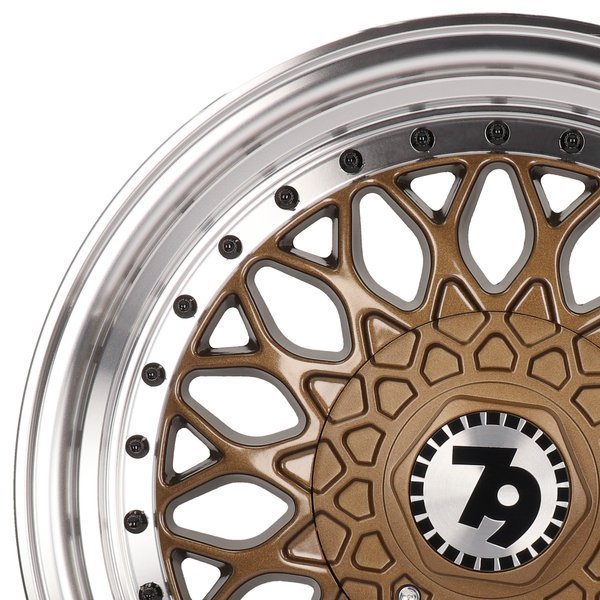 Seventy9 SV-E 17" 7.5J ET35 5x112/5x120 Bronze Lip Polished - obrazek 3