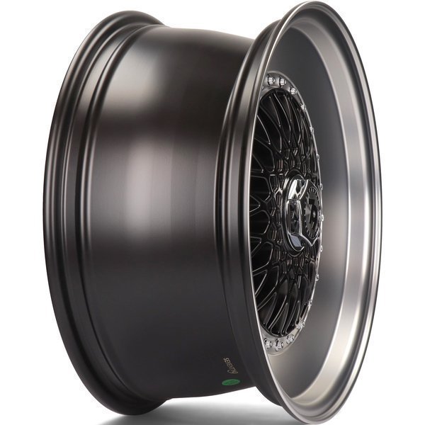 Seventy9 SV-F 15" 7J ET30 4x100/4x114.3 Matt Black Front Polished Lip Polished - obrazek 4