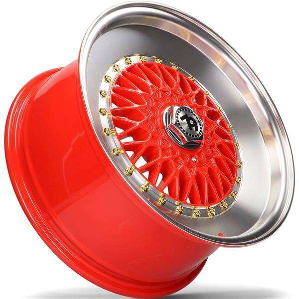 Seventy9 SV-F 15" 7J ET30 4x100/4x114.3 Red Lip Polished - obrazek 5