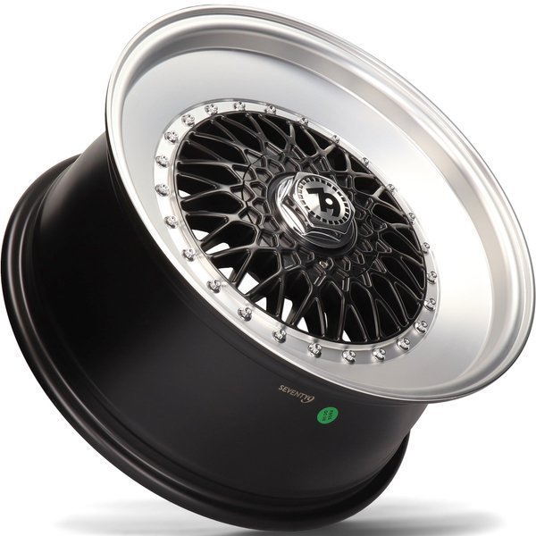 Seventy9 SV-F 16" 7J ET35 4x100/4x114.3 Matt Black Front Polished Lip Polished - obrazek 5