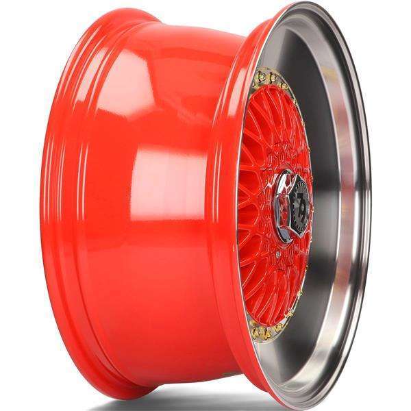 Seventy9 SV-F 16" 7J ET35 4x100/4x114.3 Red Lip Polished - obrazek 4
