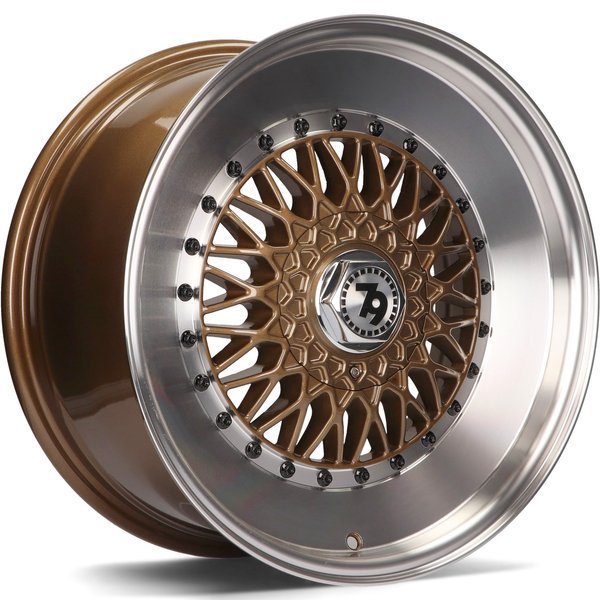 Seventy9 SV-F 17" 8J ET30 5x112/5x114.3 Bronze Lip Polished - obrazek 2