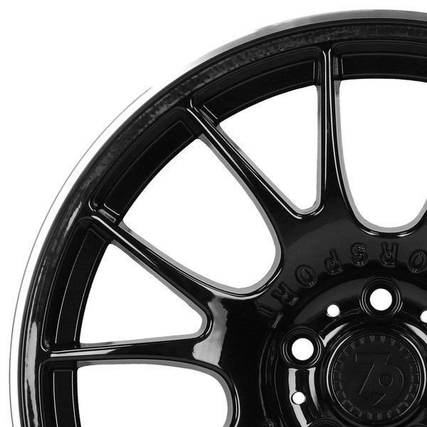 Seventy9 SV-H 18" 8J ET30 5x120 Black Glossy Lip Polished - obrazek 5