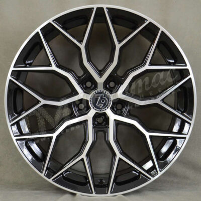 Seventy9 SV-K 16" 7J ET38 4x100 Black Front Polished