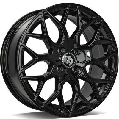 Seventy9 SV-K 19" 8.5J ET35 5x120 Black Glossy