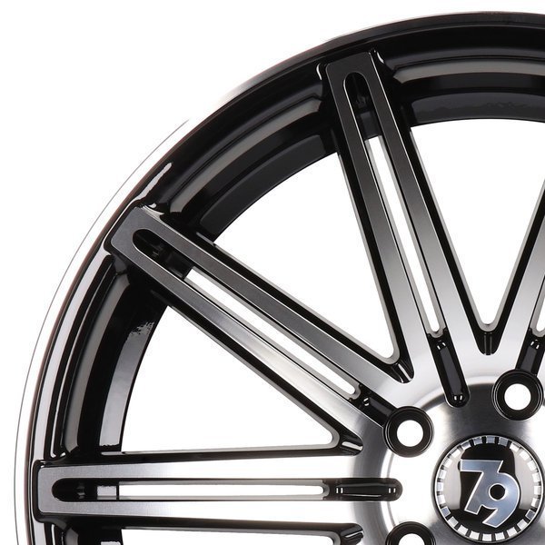 Seventy9 SV-M 18" 8J ET35 + 9J ET38 5x112 Black Front Polished - obrazek 8