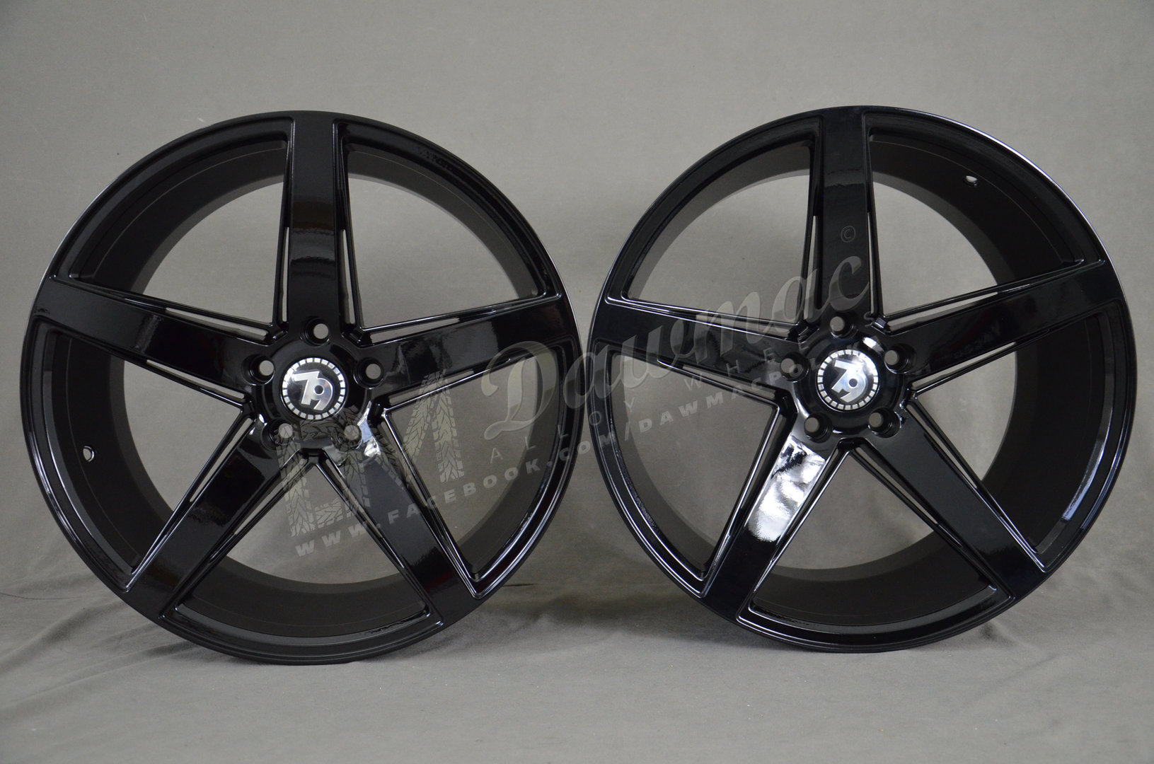 Seventy9 SV-N 18" 8J ET30 + 9J ET35 5x120 Black Glossy - obrazek 2