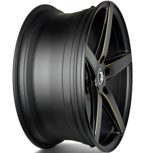 Seventy9 SV-N 18" 8J ET35 5x112 Black Glossy Milled Gold - obrazek 7
