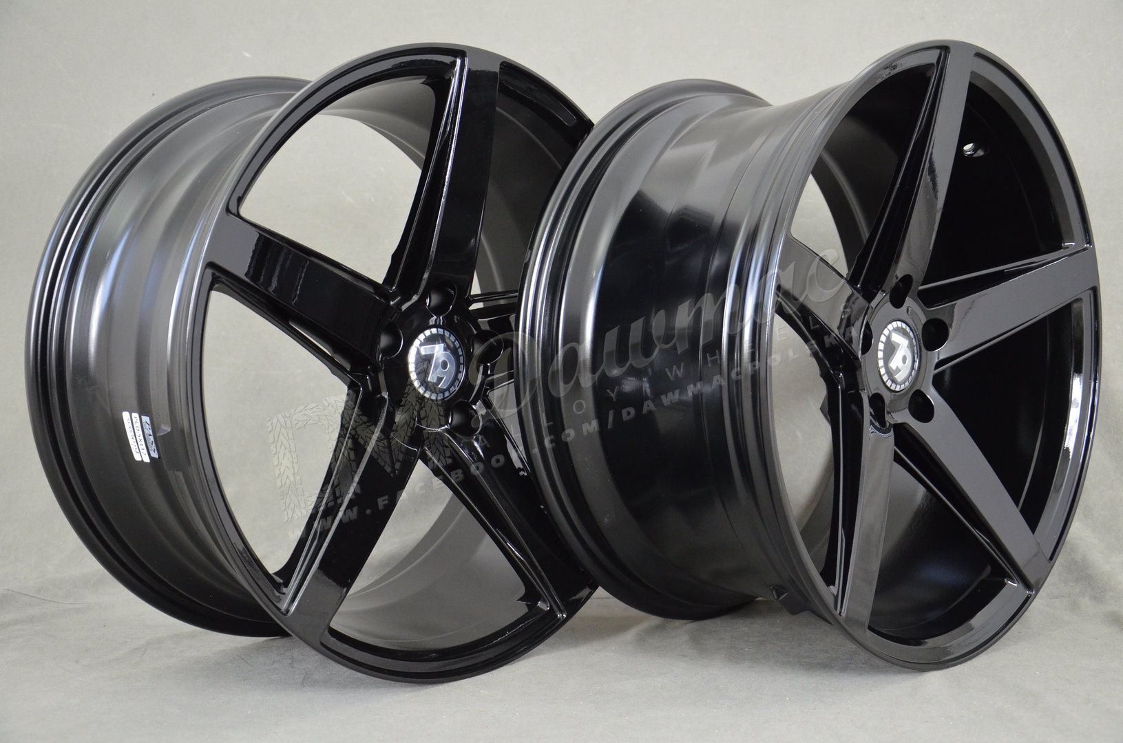 Seventy9 SV-N 18" 8J ET35 + 9J ET40 5x112 Black Glossy - obrazek 5