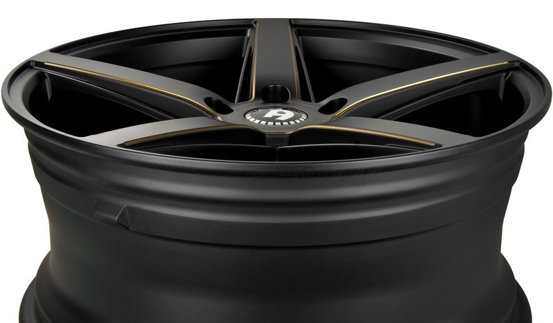 Seventy9 SV-N 19" 8.5J ET35 5x112 Black Glossy Milled Gold - obrazek 9