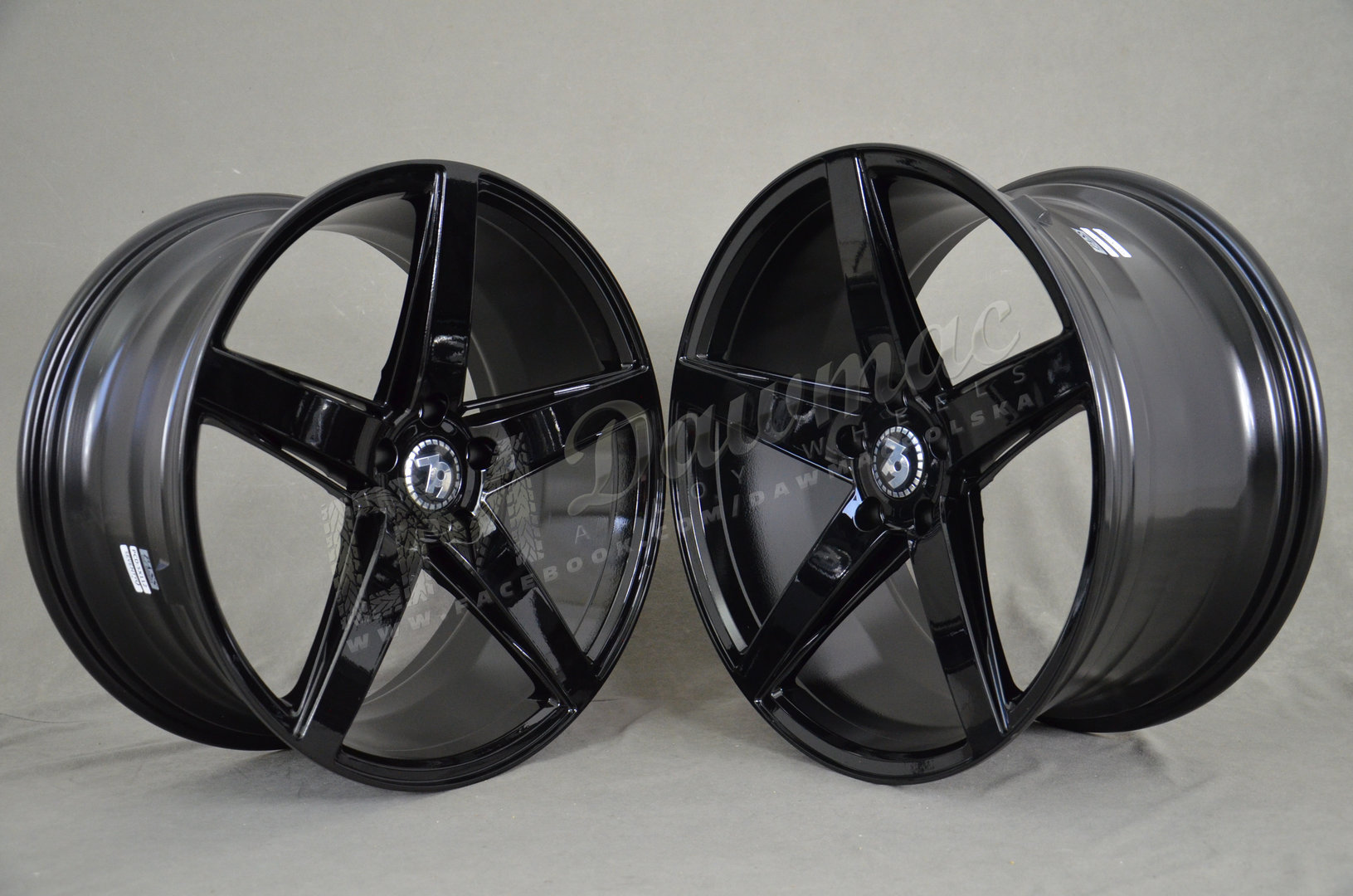 Seventy9 SV-N 19" 8.5J ET35 + 9.5J ET38 5x112 Black Glossy - obrazek 3