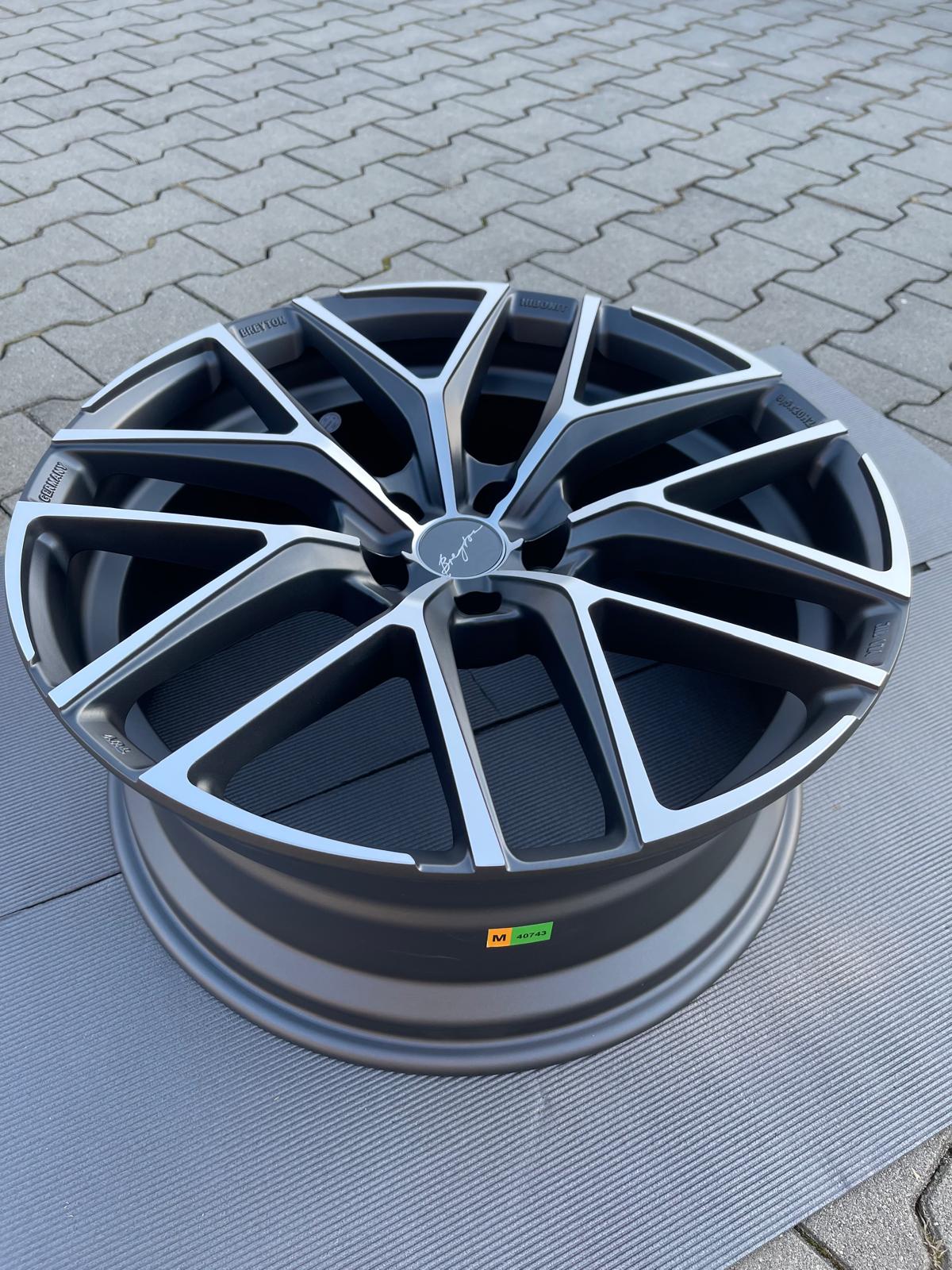 Breyton Hibonit 20" 8,5J ET35 + 10J ET38 5x112 Matt Gun Polished Face - obrazek 6