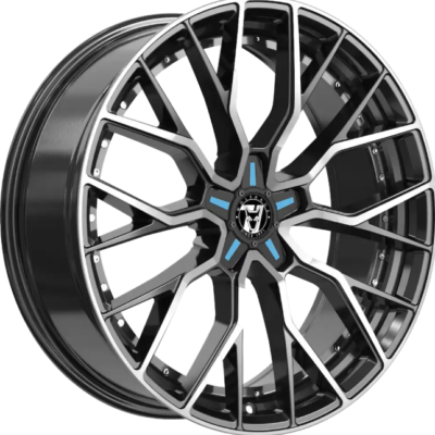 Wolfrace 71 Munich GTR 20" 8,5J ET45 5x112 Gloss Raven Black Polished + Custom