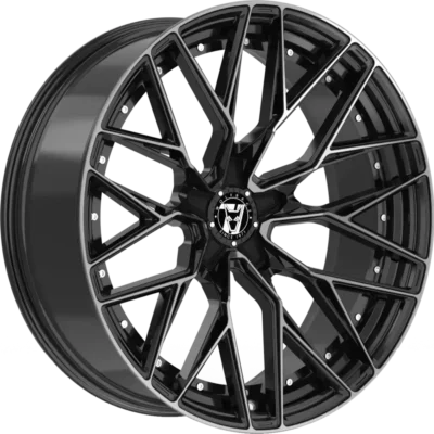 Wolfrace 71 Wolfsburg GTR Custom 19" 8,5J ET40 5x120 Gloss Raven Black Polished
