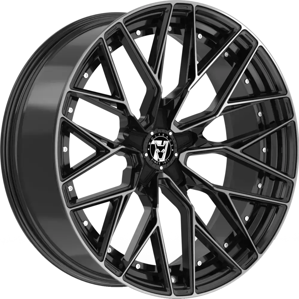 Wolfrace 71 Wolfsburg GTR Custom 19" 8,5J ET40 5x120 Gloss Raven Black Polished