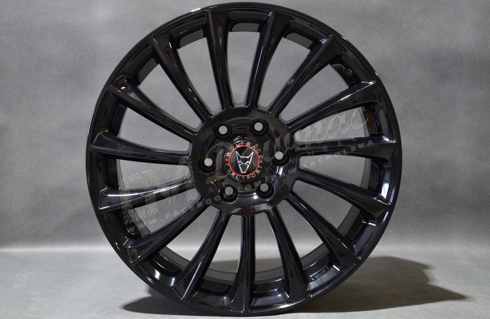 Wolfrace Eurosport AeroX 20" 8,5J ET45 6x130 Gloss Black - obrazek 2