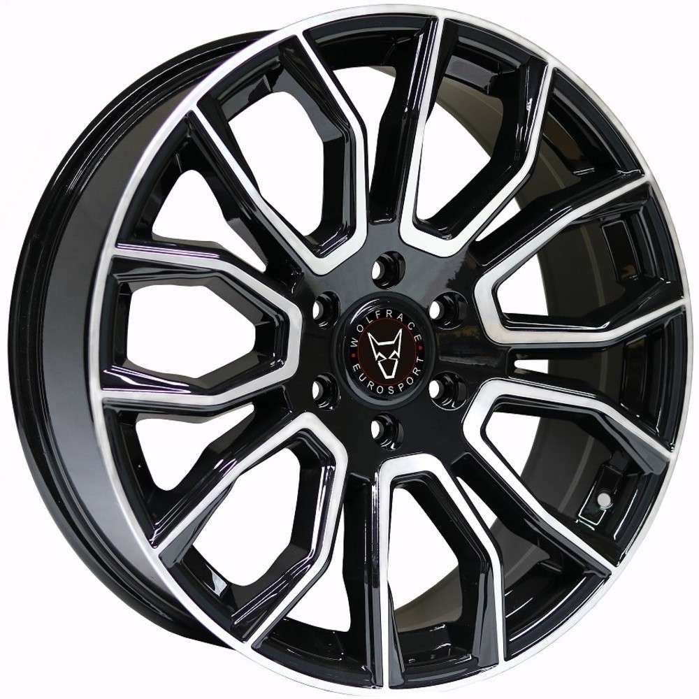 Wolfrace Eurosport Evoke X 20" 8,5J ET45 6x130 Gloss Black Polished Face